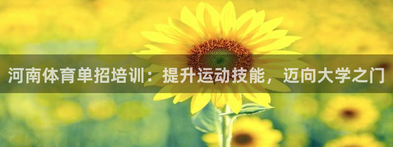尊龙人生就是博d88官方网站：河南体育单招培训：提升