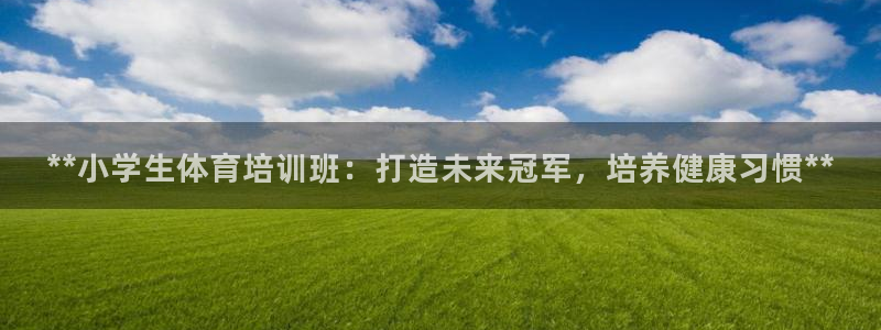 尊龙,人生就是搏：**小学生体育培训班：打造未来冠军，培养健