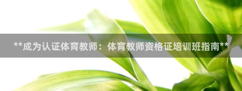 尊龙手机客户端下载：**成为认证体育教师：体育教师资