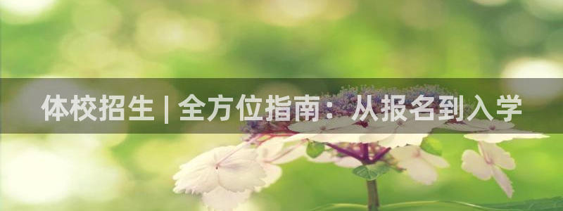 凯时k66会员登录：体校招生 | 全方位指南：从报名